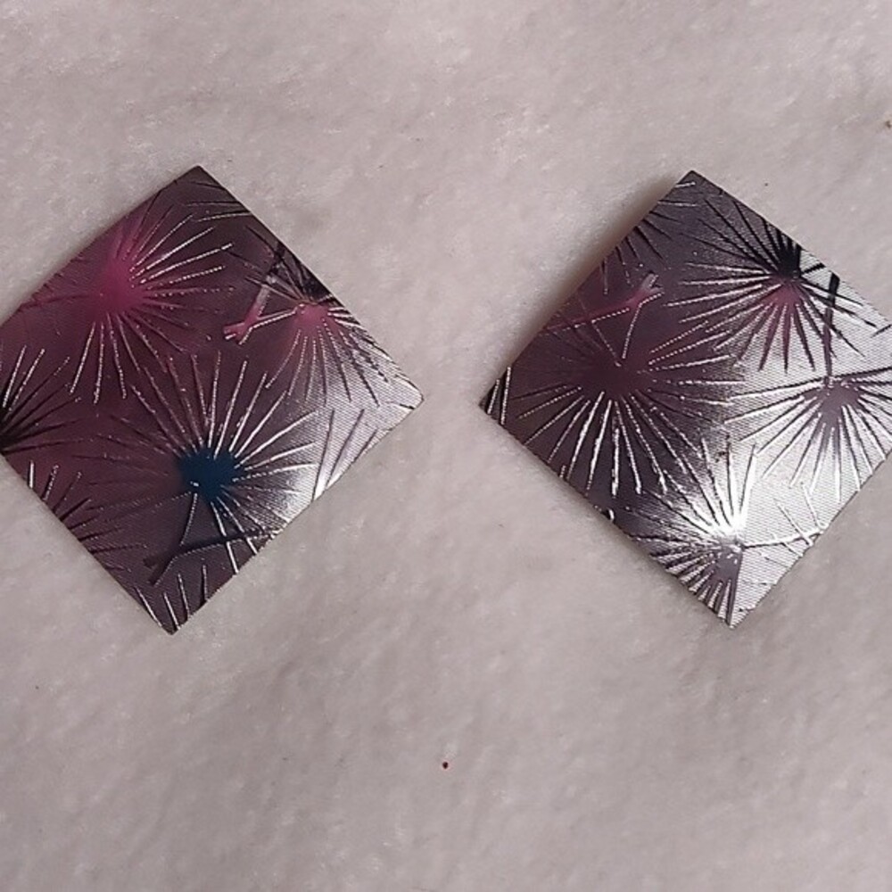 Vintage Silvertone Statement Earrings